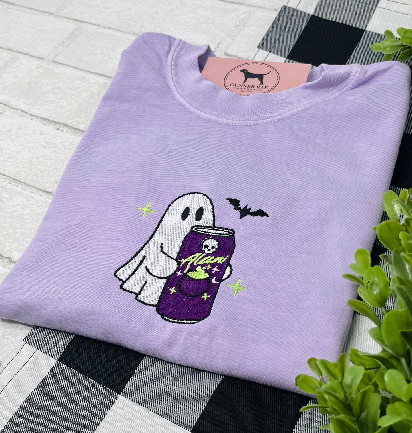ENERGY DRINK GHOST Embroidered T-shirt or Sweatshirt
