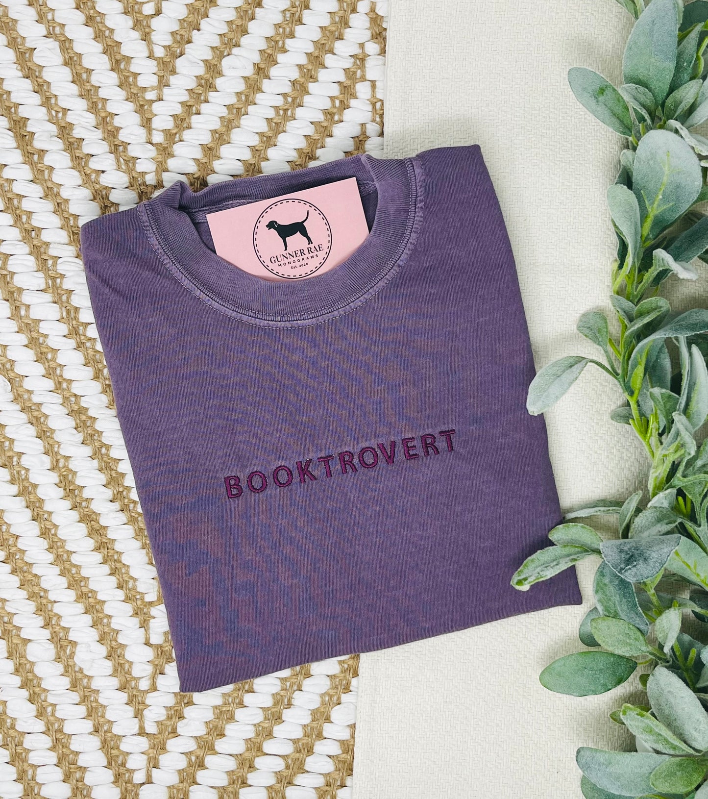 BOOKTROVERT Custom Embroidered T-shirt or Sweatshirt