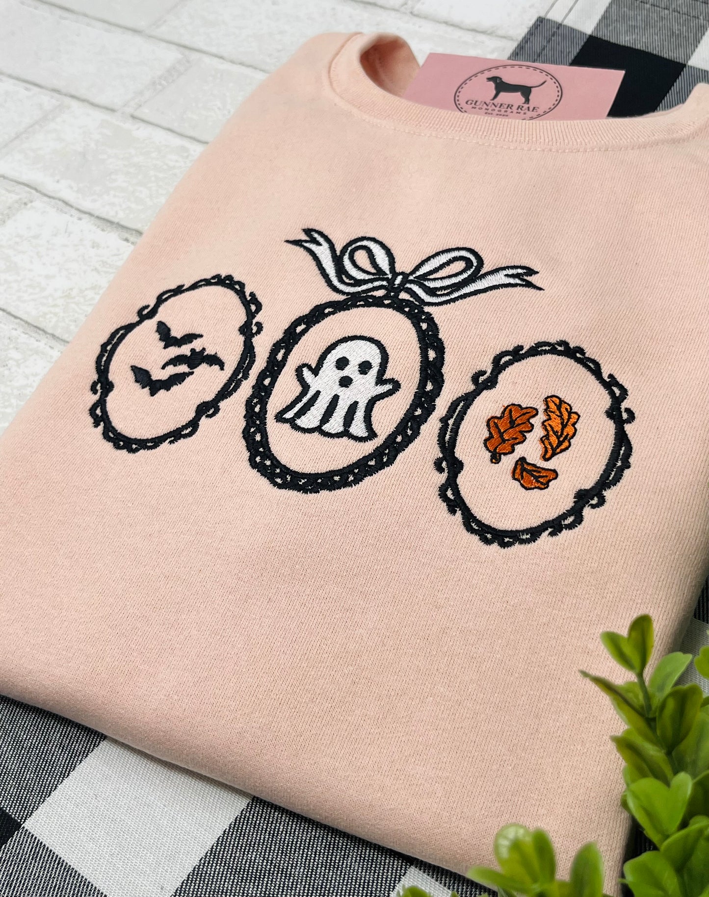 HALLOWEEN FRAMES Embroidered T-shirt or Sweatshirt
