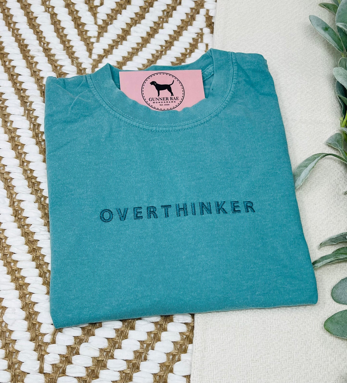 OVERTHINKER Custom Embroidered T-shirt or Sweatshirt