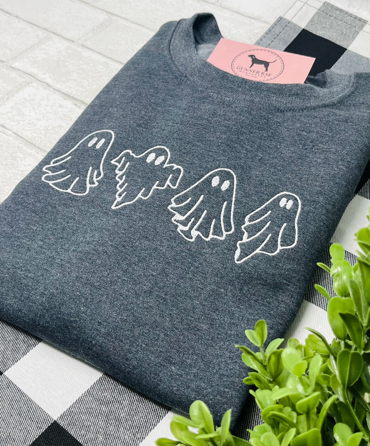GHOST Embroidered T-shirt or Sweatshirt