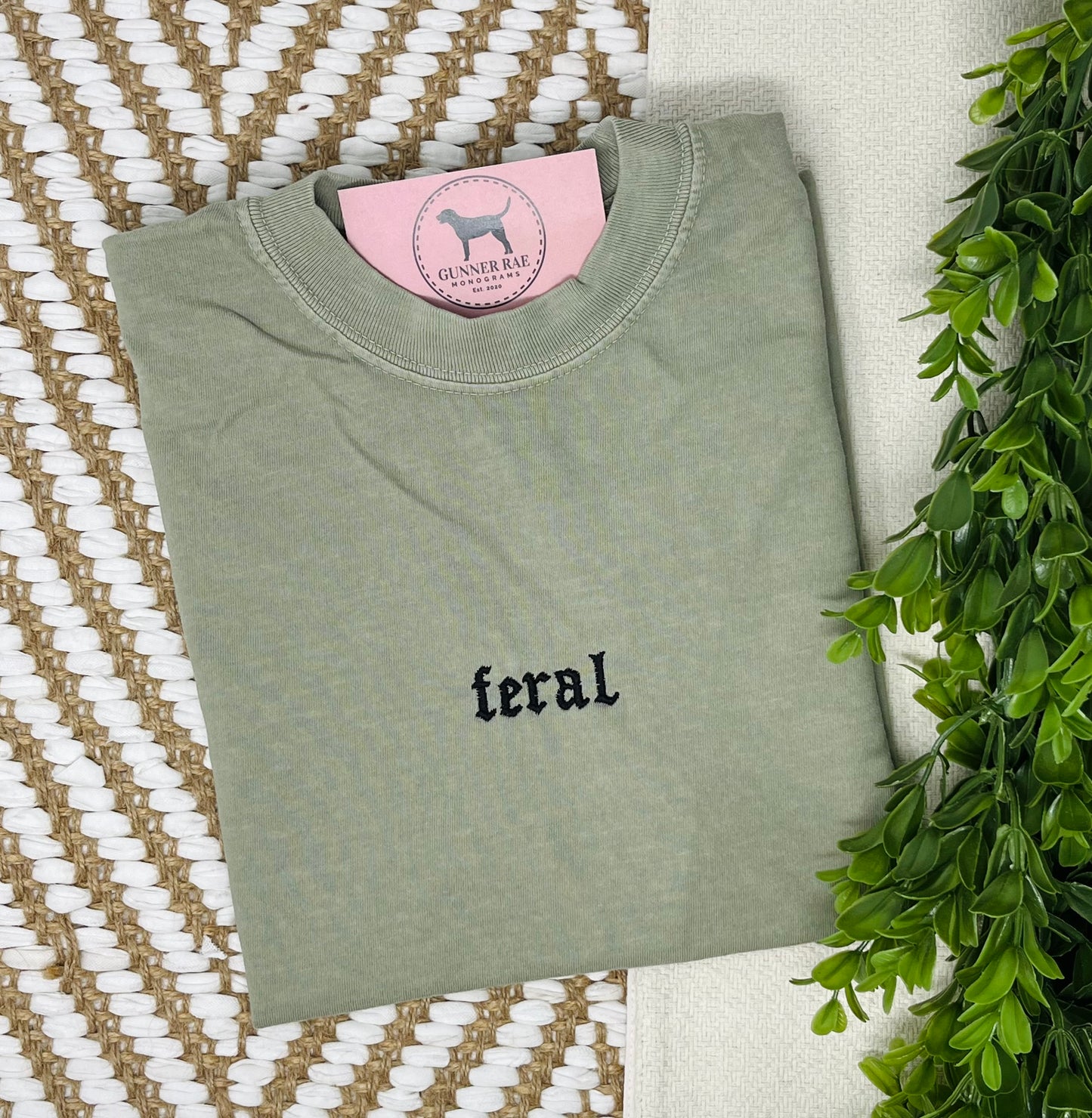 FERAL Custom Embroidered T-shirt or Sweatshirt