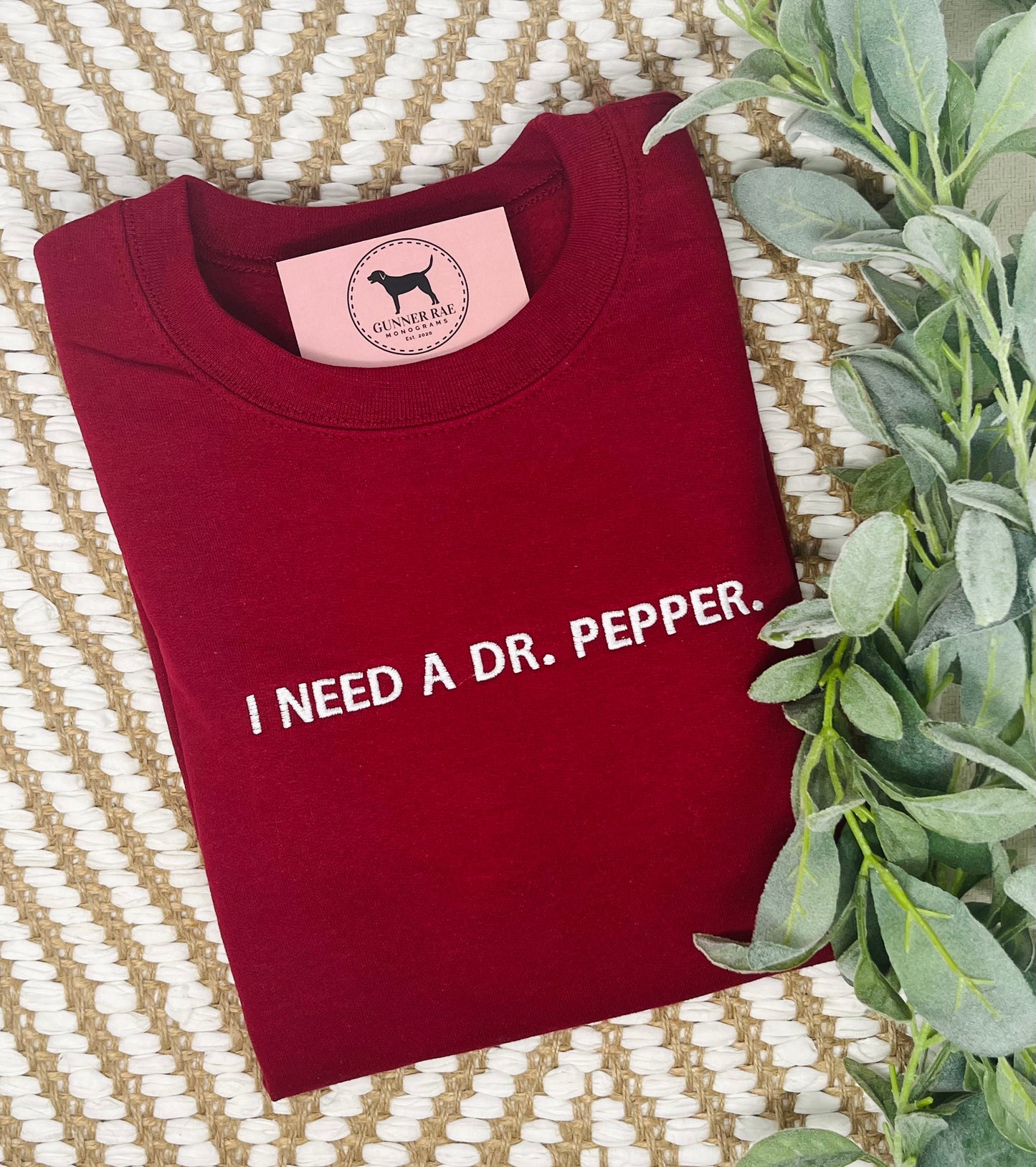I NEED A DR. SODA Custom Embroidered T-shirt or Sweatshirt