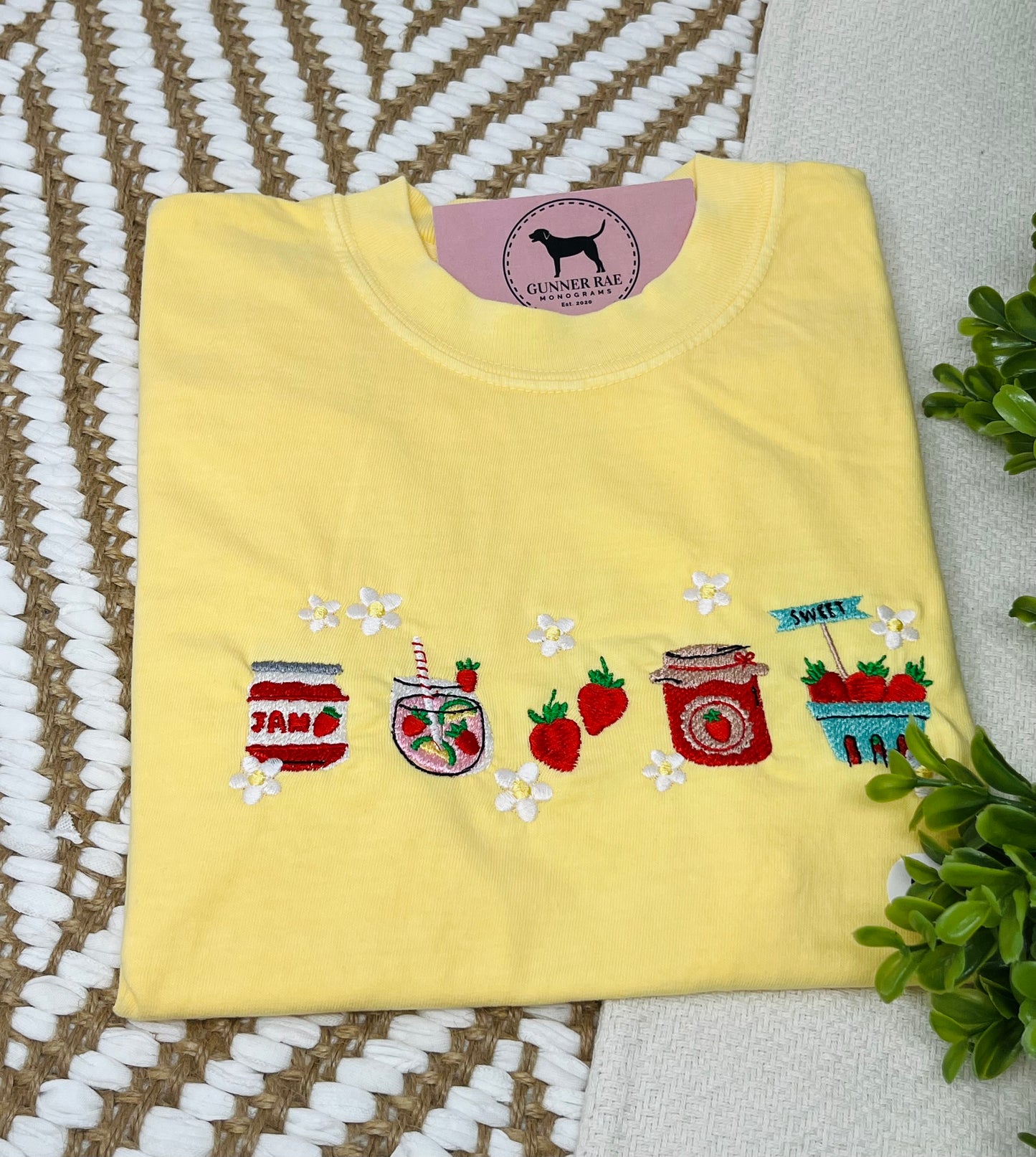Strawberry Jam Embroidered T-shirt or Sweatshirt