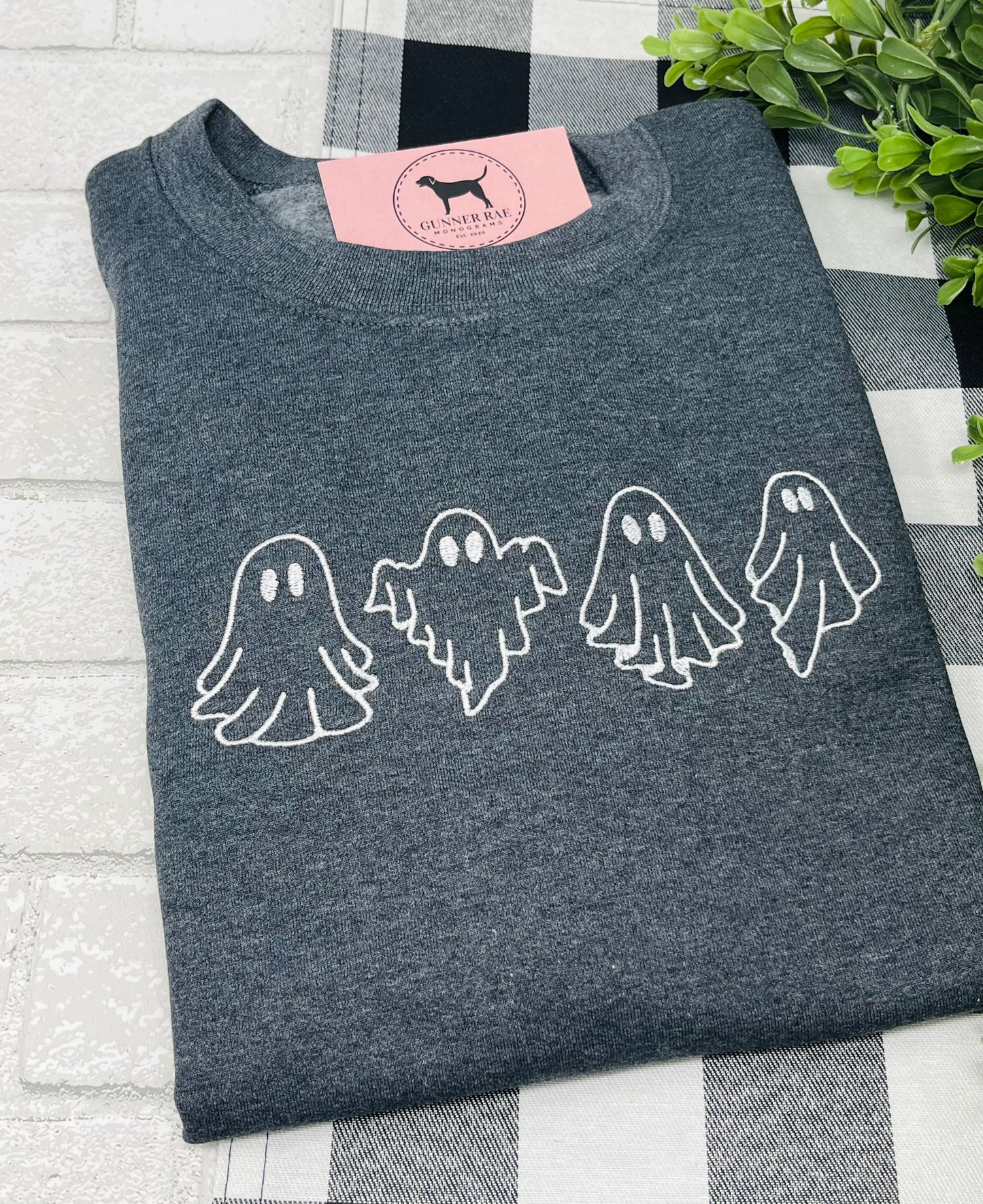 GHOST Embroidered T-shirt or Sweatshirt