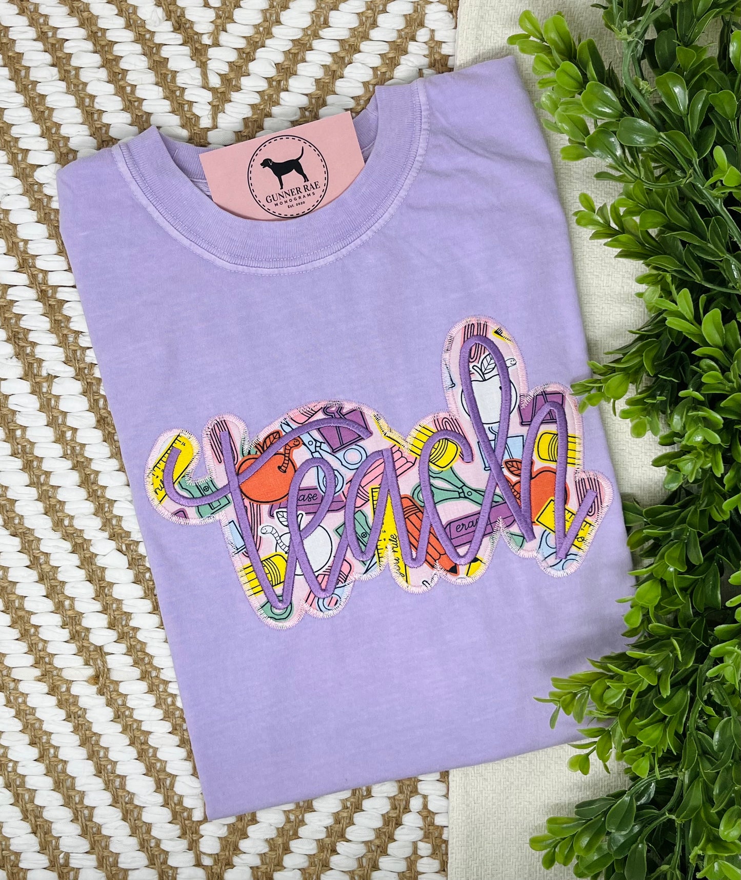 TEACH Applique T-shirt or Sweatshirt (outline design)