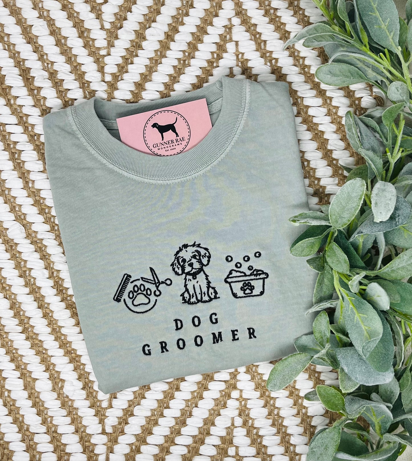 DOG GROOMER Embroidered T-shirt or Sweatshirt