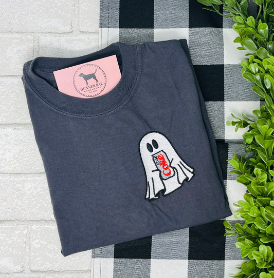 DIET SODA GHOST Embroidered T-shirt or Sweatshirt