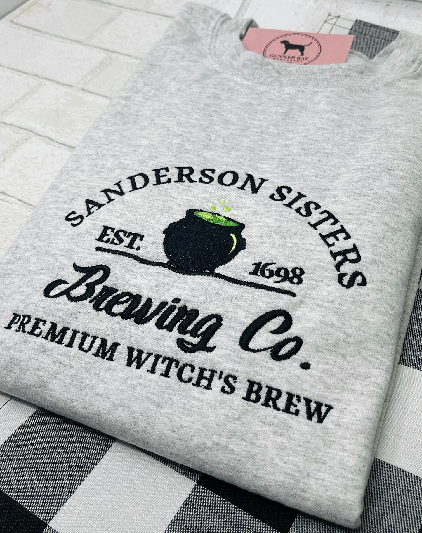 SISTERS BREWING CO Embroidered T-shirt or Sweatshirt