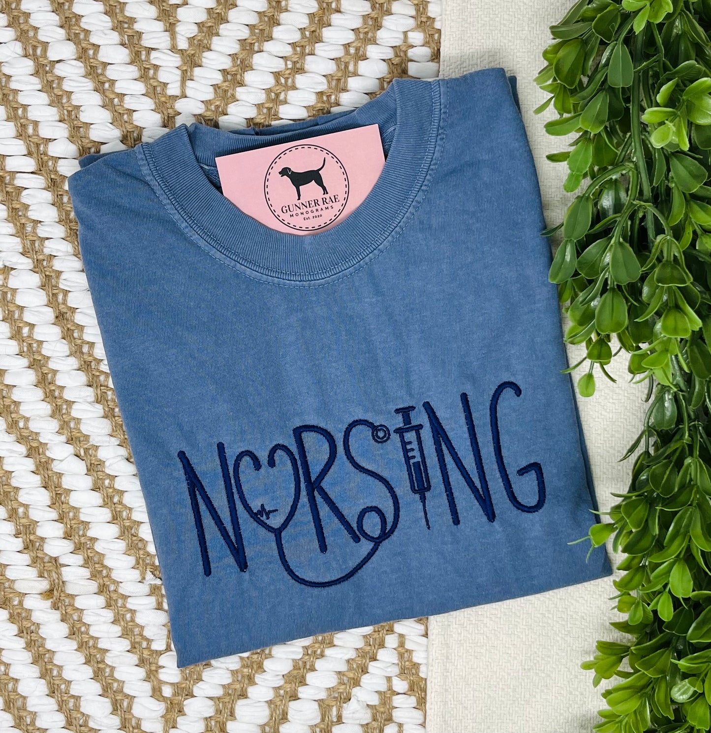 NURSING Embroidered T-shirt or Sweatshirt