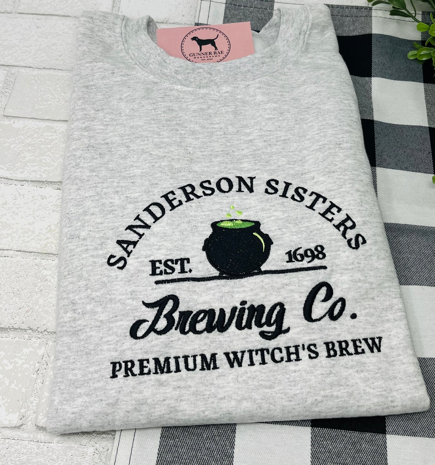 SISTERS BREWING CO Embroidered T-shirt or Sweatshirt