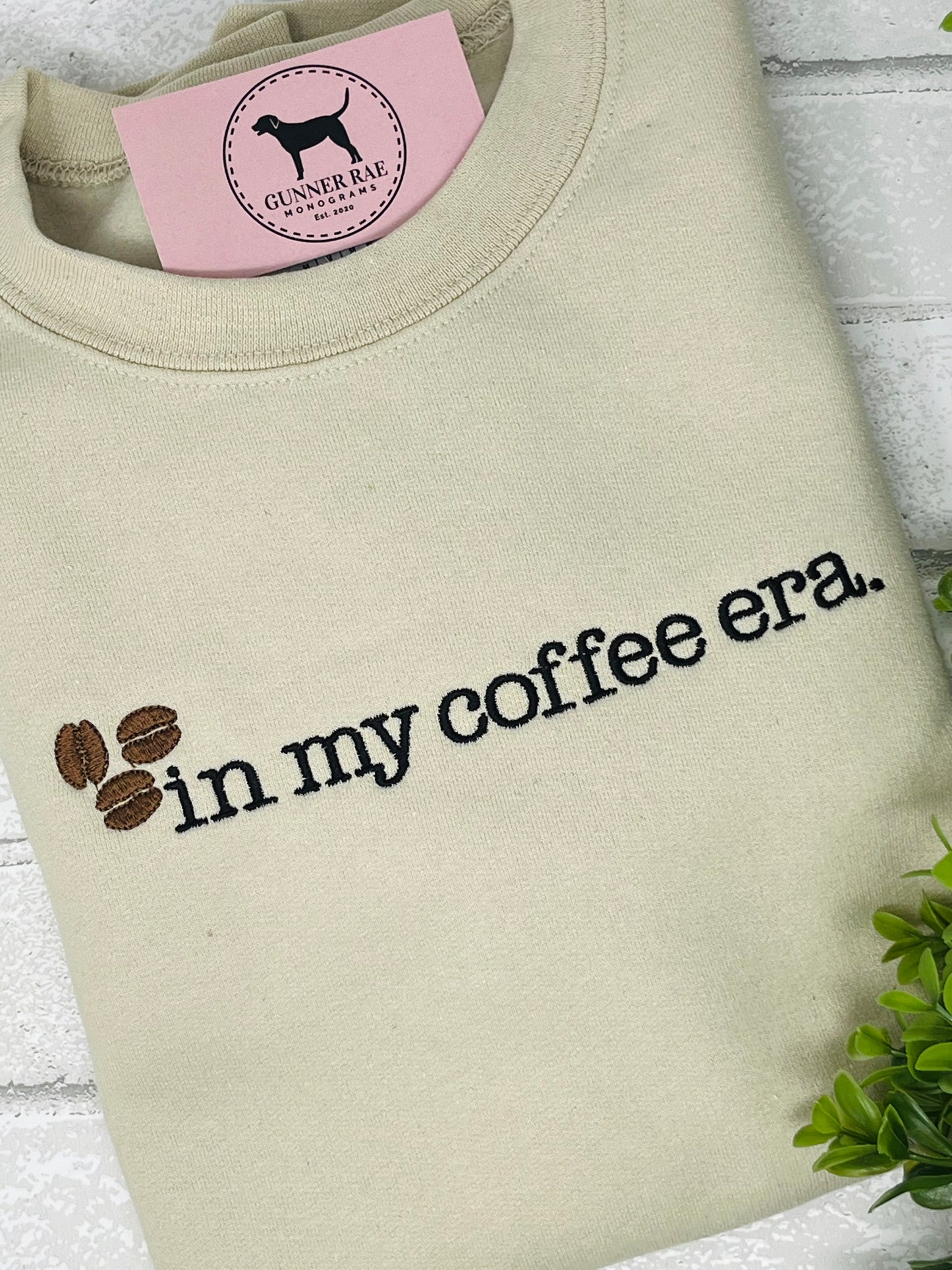 IN MY COFFEE ERA Embroidered T-shirt or Sweatshirt