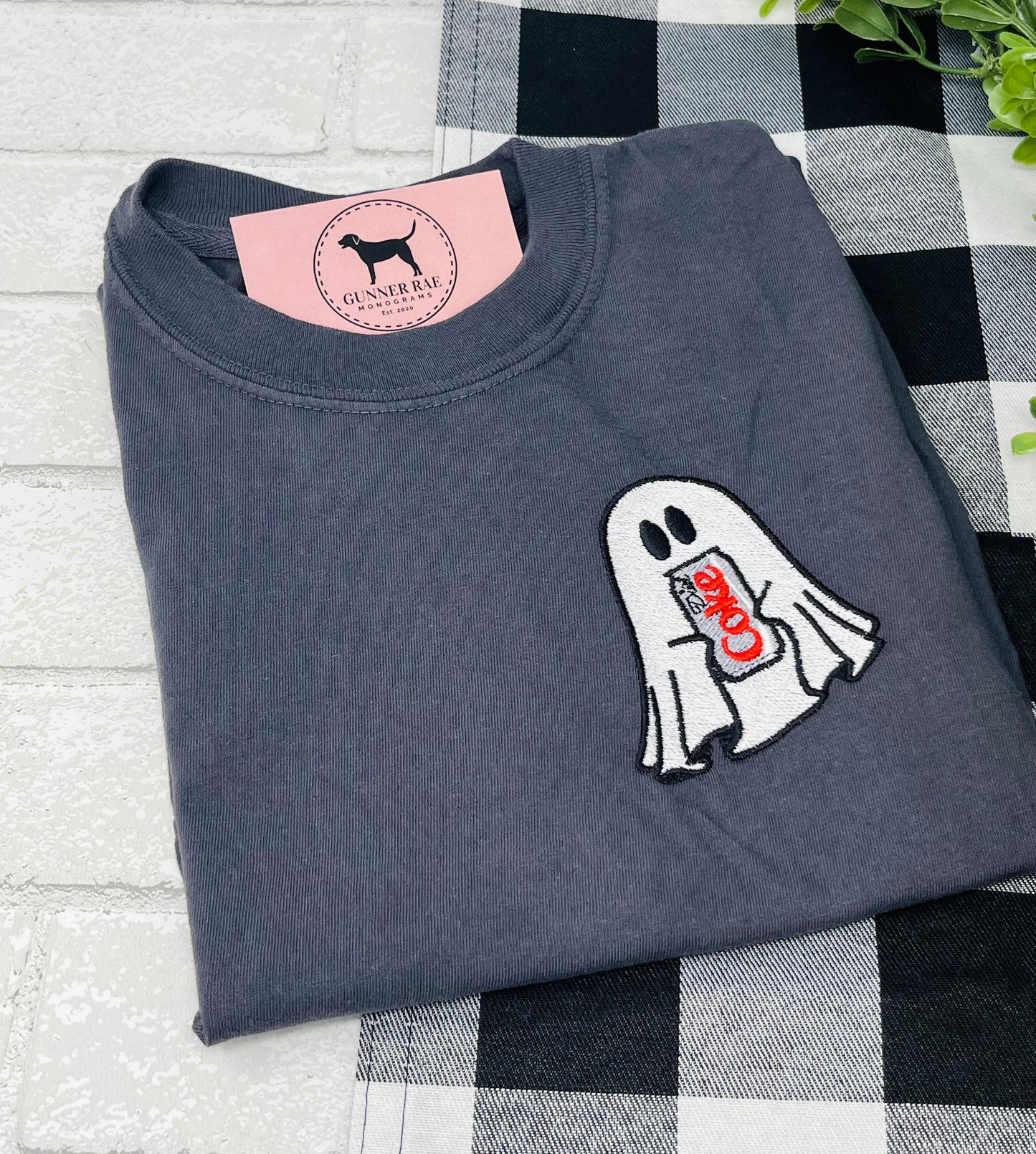 DIET SODA GHOST Embroidered T-shirt or Sweatshirt