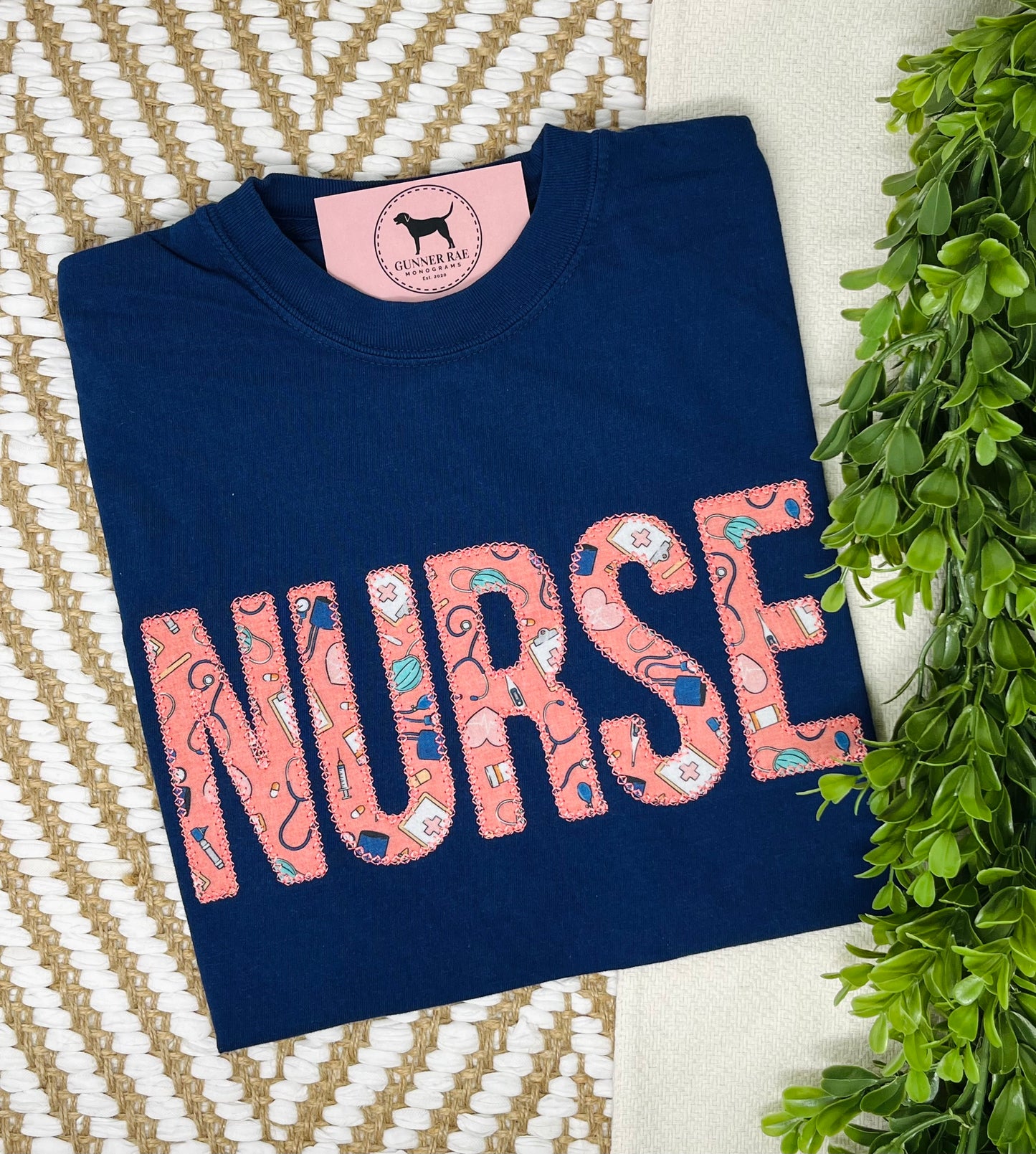 NURSE Applique T-shirt or Sweatshirt