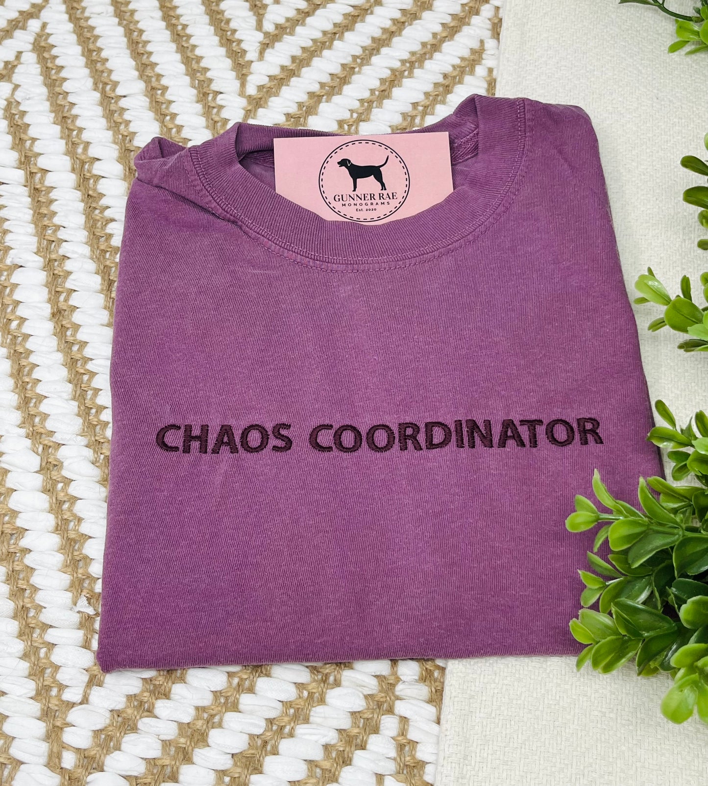 CHAOS COORDINATOR Custom Embroidered T-shirt or Sweatshirt