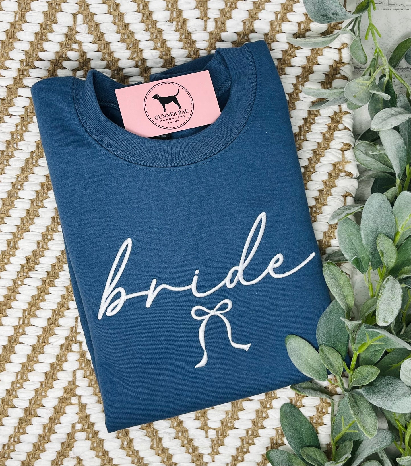 BRIDE BOW Custom Embroidered T-shirt or Sweatshirt