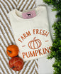FARM FRESH PUMPKINS Embroidered T-shirt or Sweatshirt