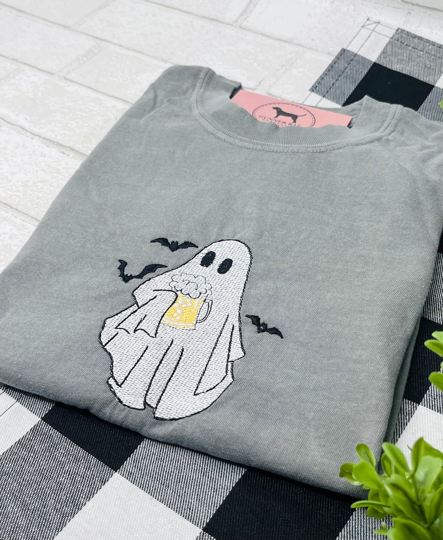 BEER GHOST Embroidered T-shirt or Sweatshirt