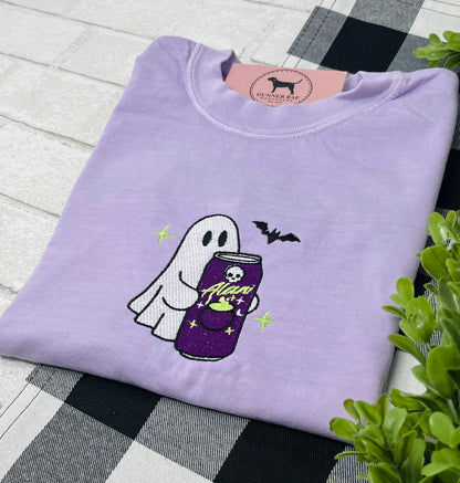 ENERGY DRINK GHOST Embroidered T-shirt or Sweatshirt