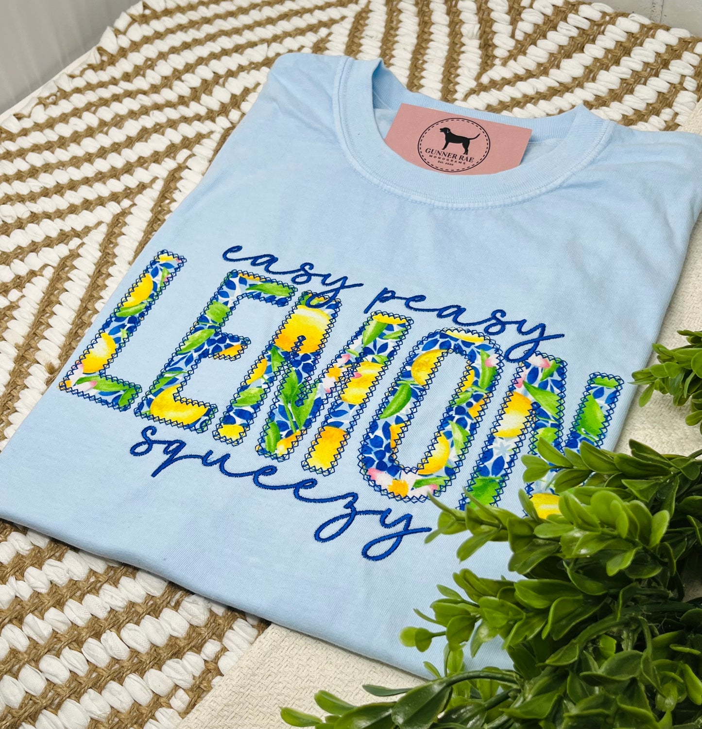 Easy Peasy Lemon Squeezy Applique T-shirt or Sweatshirt