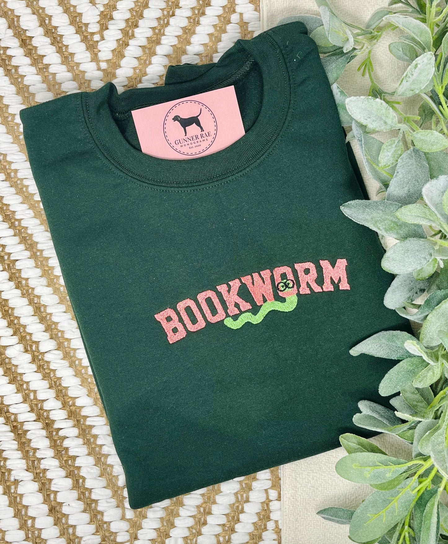 BOOKWORM Embroidered T-shirt or Sweatshirt
