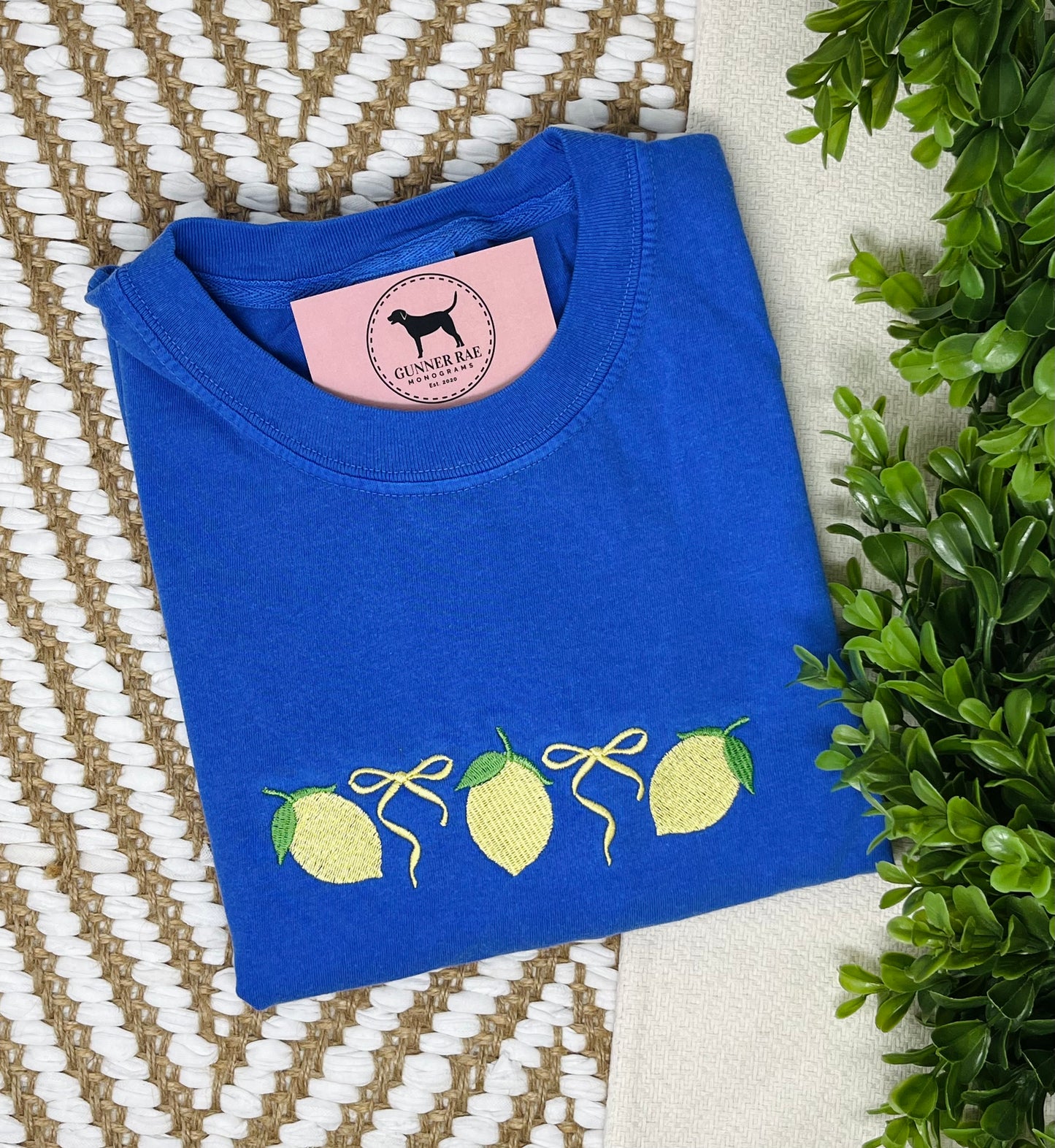 Lemon Embroidered T-shirt or Sweatshirt
