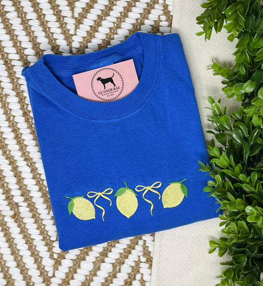 Lemon Embroidered T-shirt or Sweatshirt