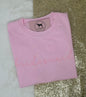 BRIDESMAID Custom Embroidered T-shirt or Sweatshirt SCRIPT FONT