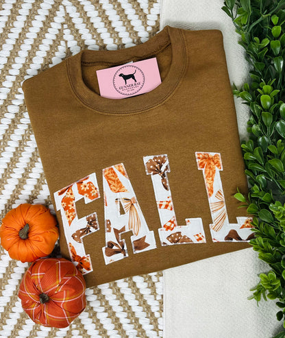 FALL BOWS Applique Embroidered T-shirt or Sweatshirt