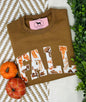 FALL BOWS Applique Embroidered T-shirt or Sweatshirt