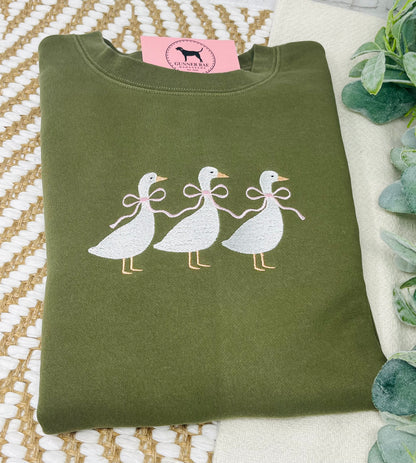 GOOSE TRIO Custom Embroidered T-shirt or Sweatshirt