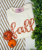 FALL FLORAL Applique Embroidered T-shirt or Sweatshirt