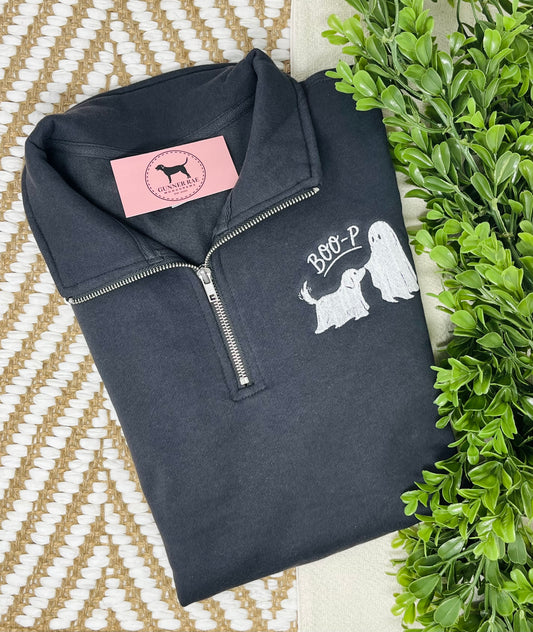 BOOP Embroidered 1/4 Zip Sweatshirt