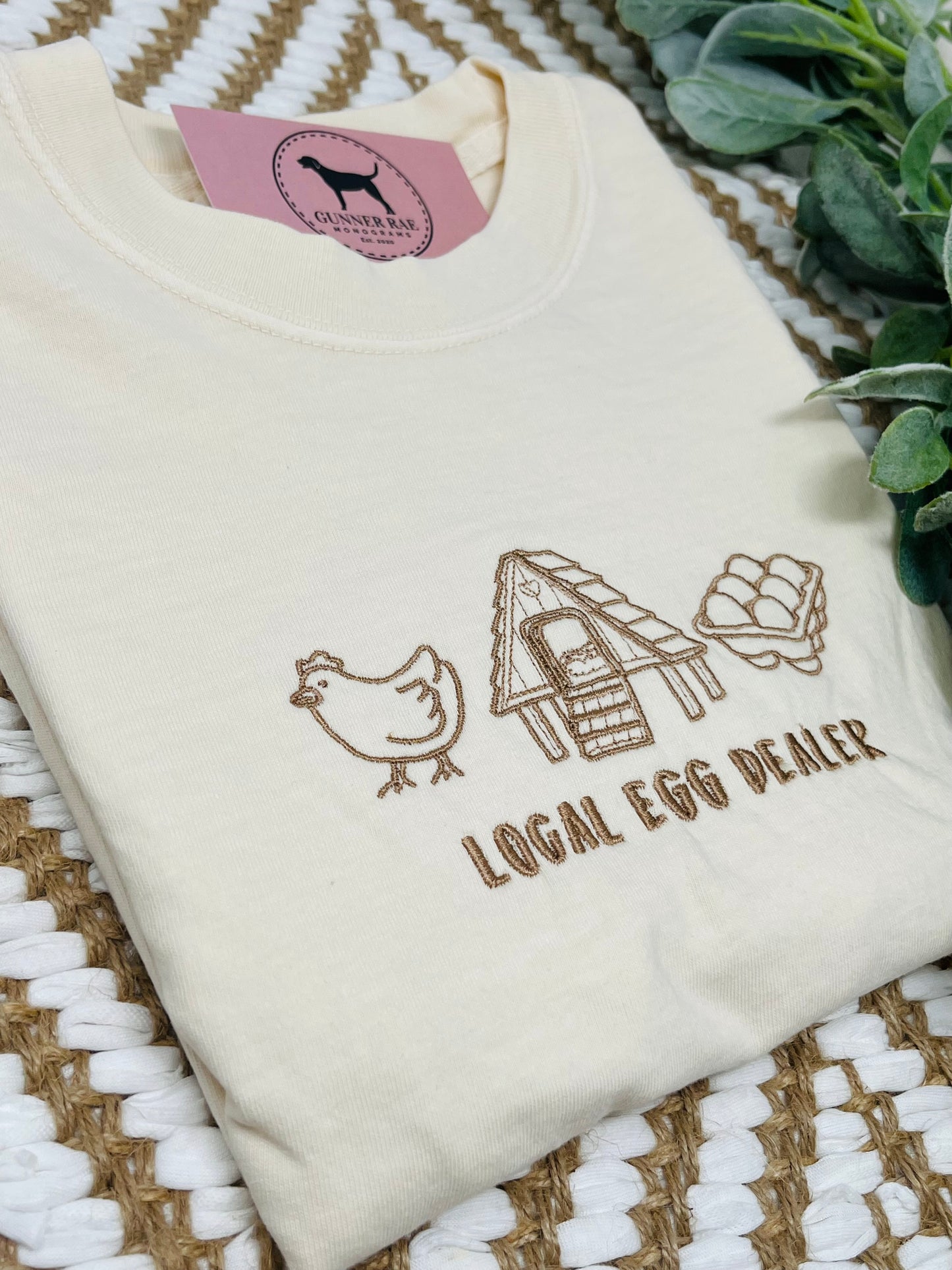 LOCAL EGG DEALER Embroidered T-shirt or Sweatshirt