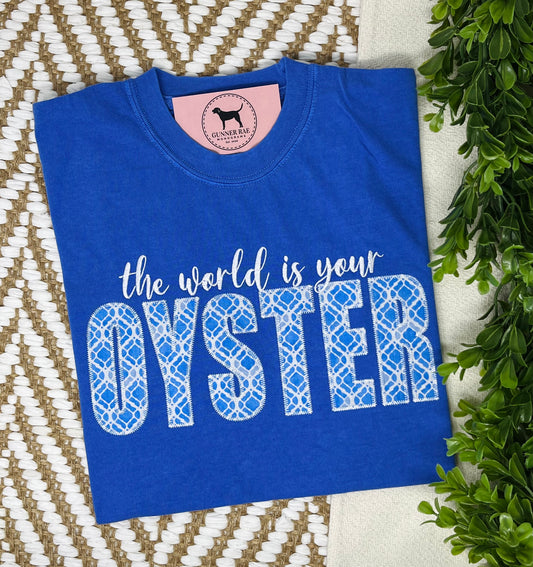 The World is Your Oyster Applique T-shirt or Sweatshirt