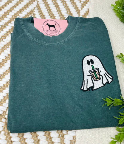 COFFEE GHOST Embroidered T-shirt or Sweatshirt