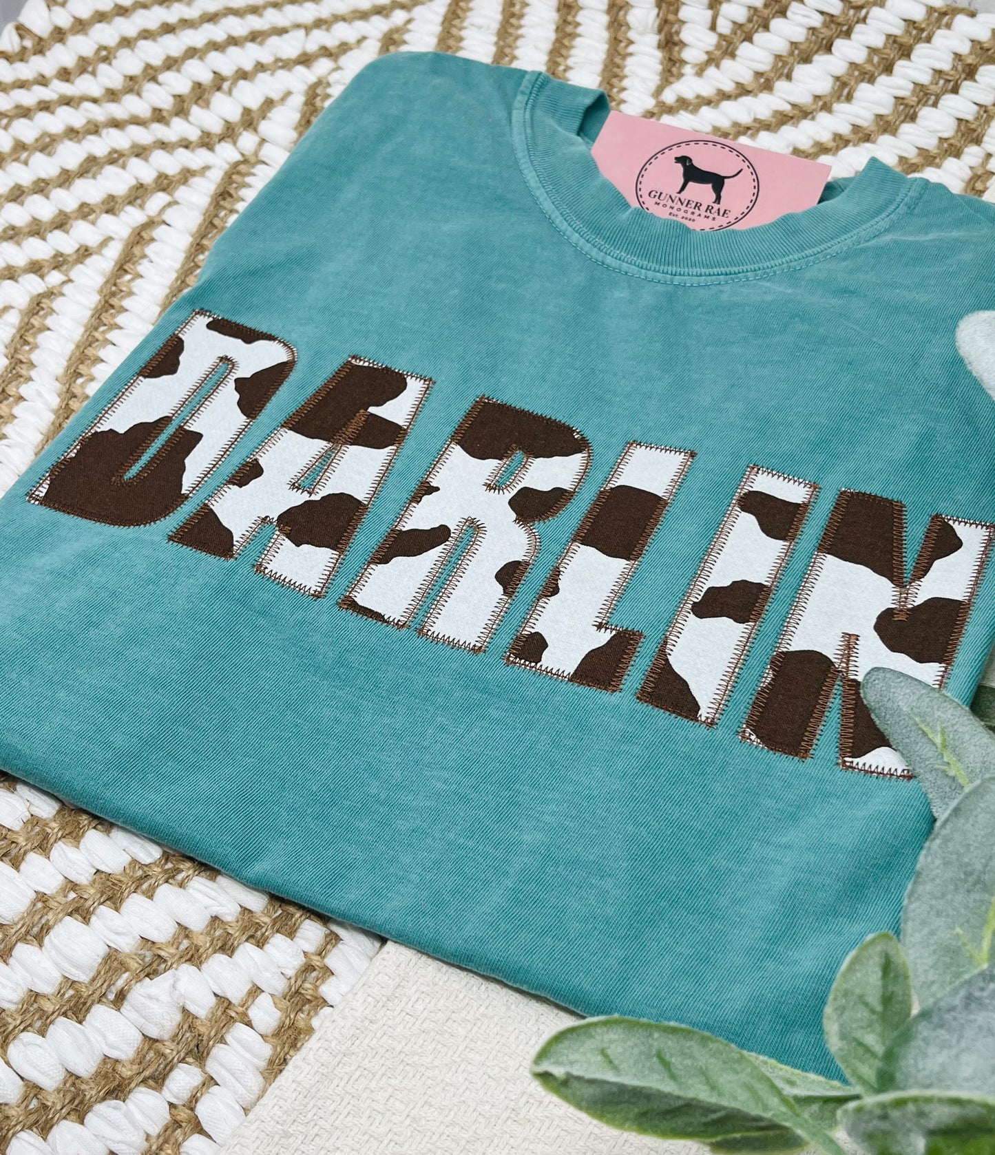 DARLIN' Applique Embroidered T-shirt or Sweatshirt