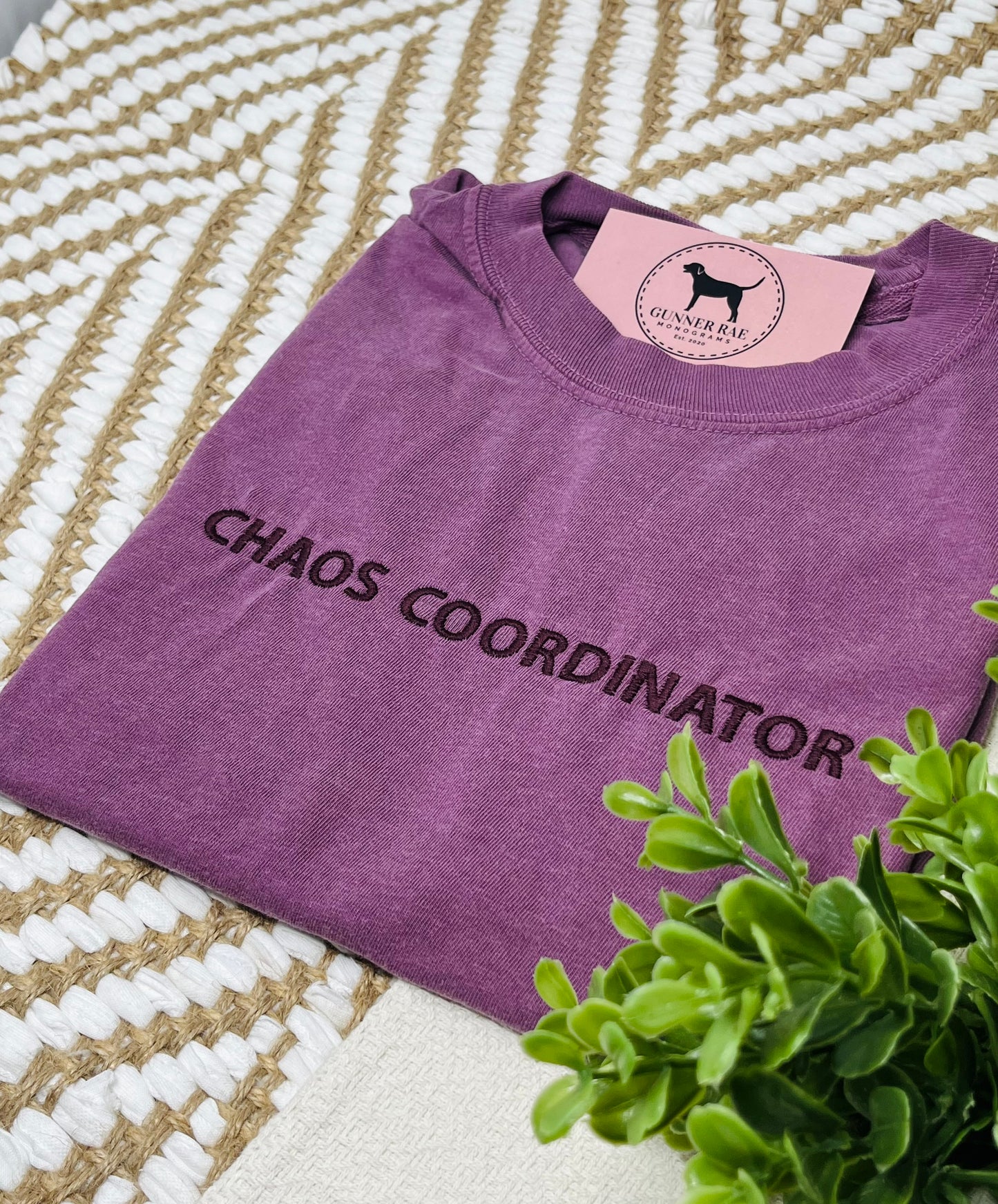 CHAOS COORDINATOR Custom Embroidered T-shirt or Sweatshirt