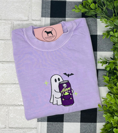 ENERGY DRINK GHOST Embroidered T-shirt or Sweatshirt
