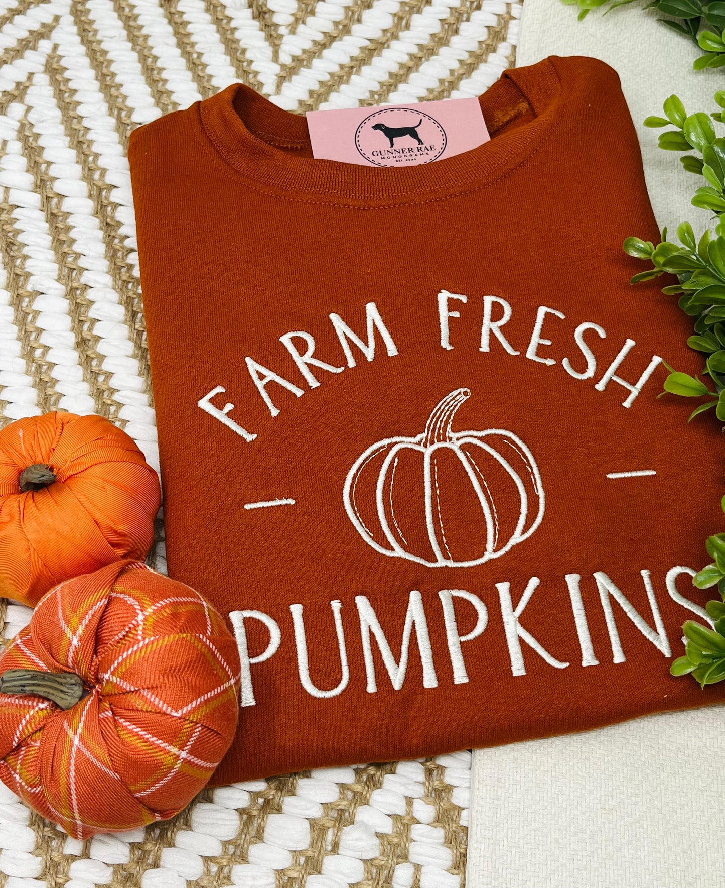 FARM FRESH PUMPKINS Embroidered T-shirt or Sweatshirt
