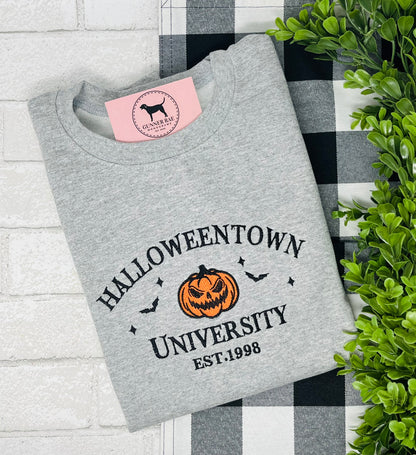 H@LLOWEENT0WN Embroidered T-shirt or Sweatshirt