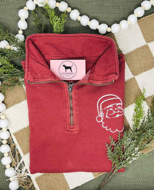 SANTA 1/4 ZIP Sweatshirt