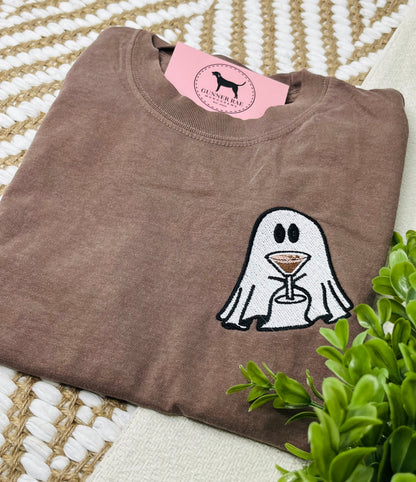 ESPRESSO MARTINI GHOST Embroidered T-shirt or Sweatshirt