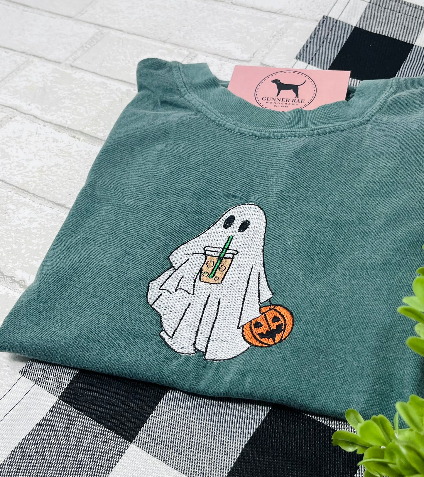 COFFEE GHOST Embroidered T-shirt or Sweatshirt