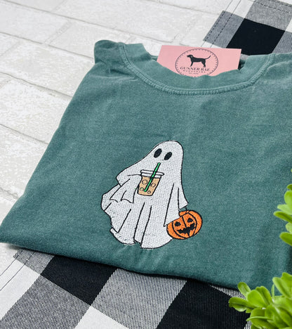 COFFEE GHOST Embroidered T-shirt or Sweatshirt