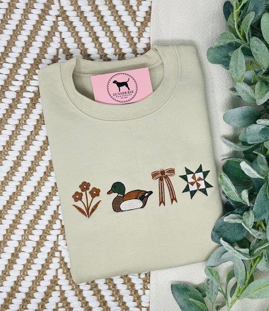 VINTAGE MALLARD ICONS Custom Embroidered T-shirt or Sweatshirt