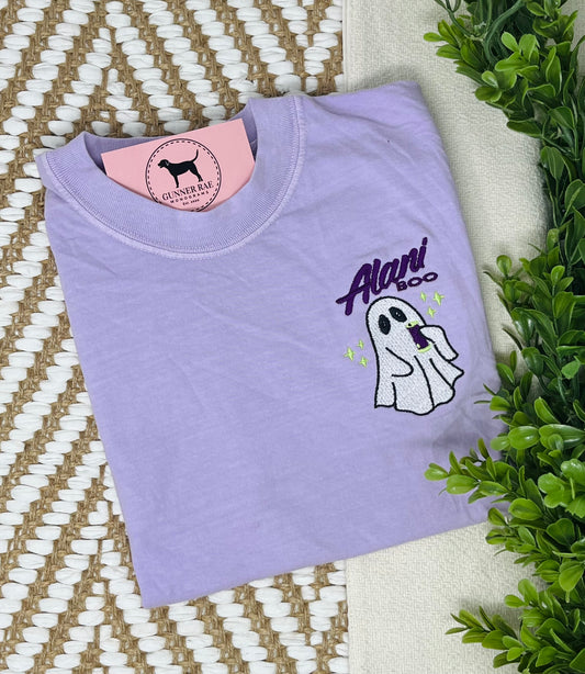 ALAN! BOO GHOST Embroidered T-shirt or Sweatshirt