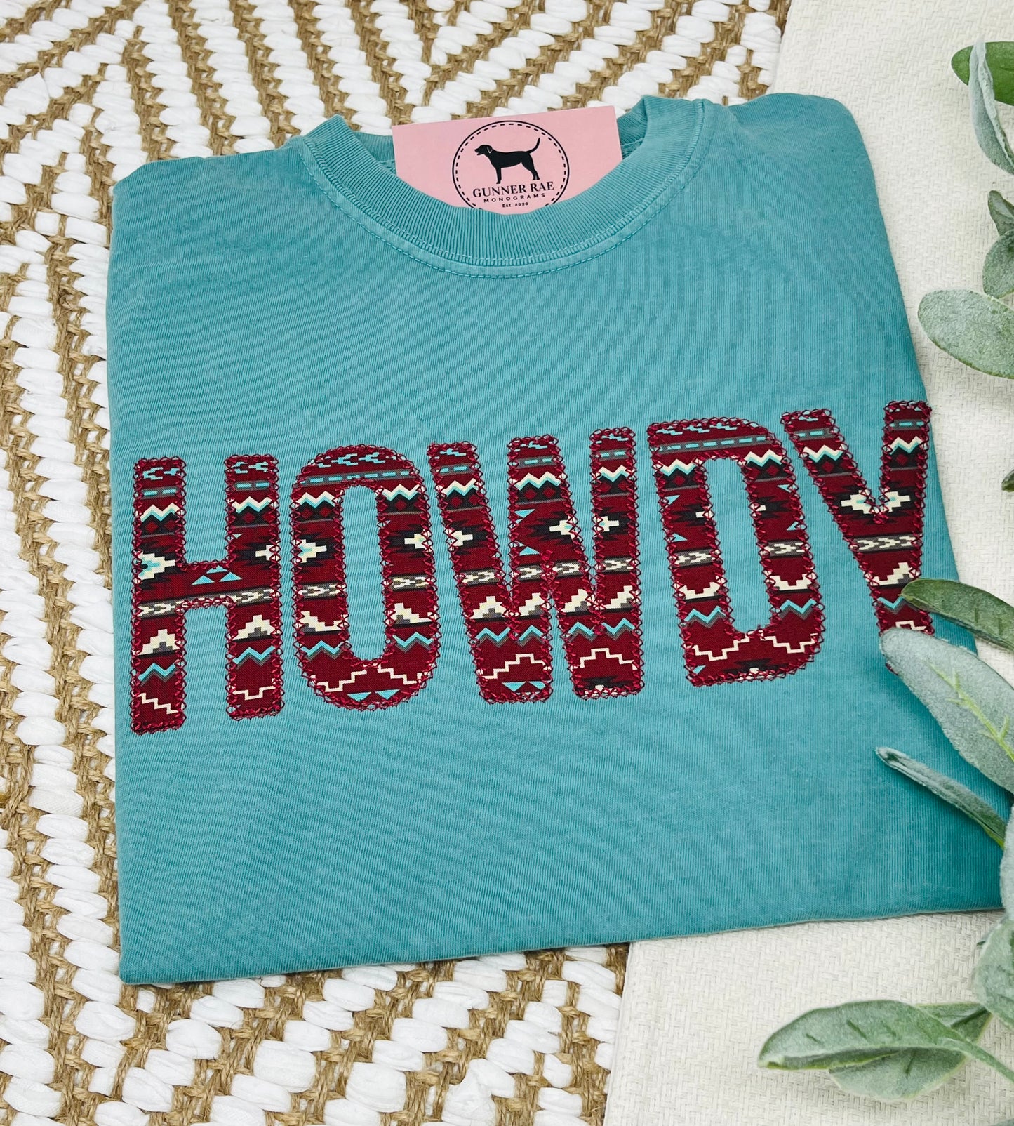 HOWDY Applique Embroidered T-shirt or Sweatshirt