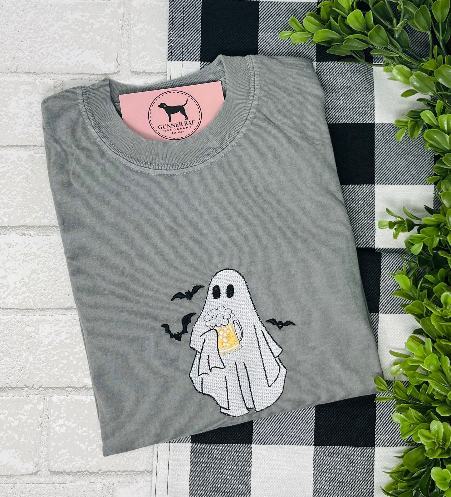 BEER GHOST Embroidered T-shirt or Sweatshirt