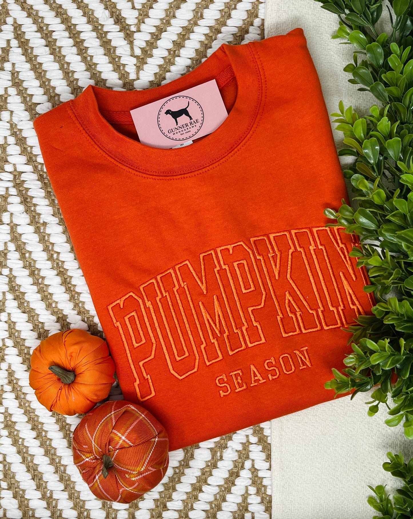 PUMPKIN SEASON Embroidered T-shirt or Sweatshirt